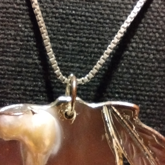 Sterling , pearl and shell necklace - Picture 10 of 16